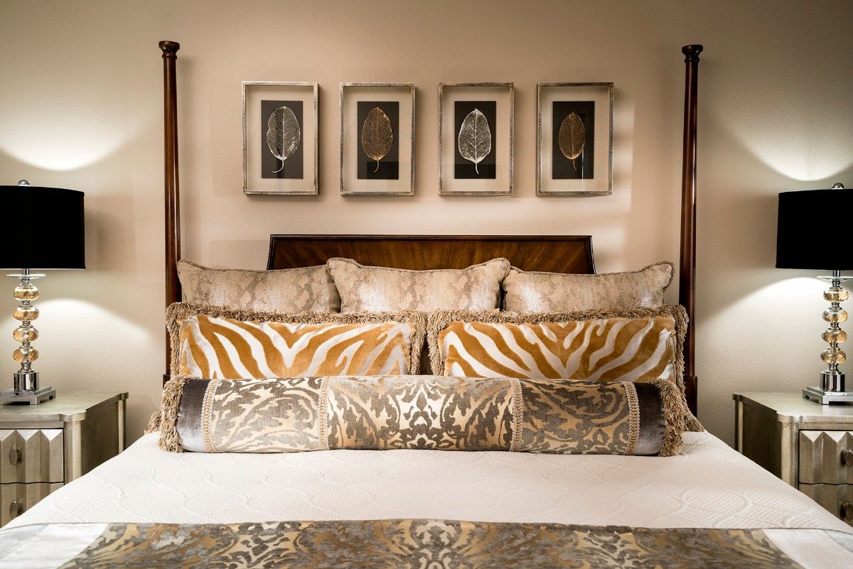 Animal print bedding for interior design in modern homes.
