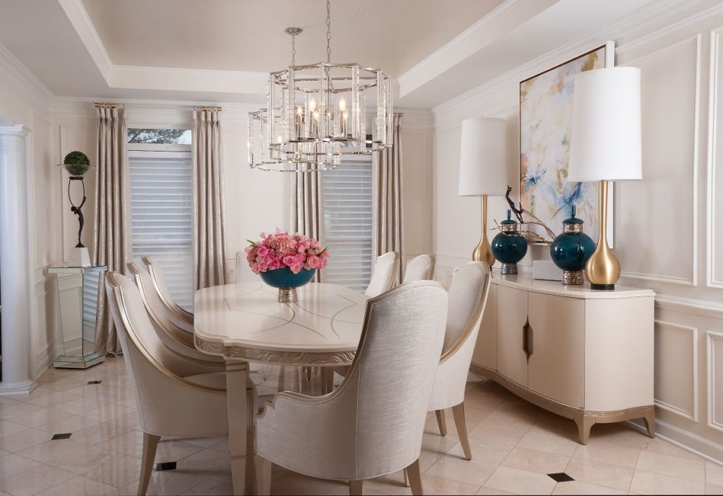 Elegant dining room tables