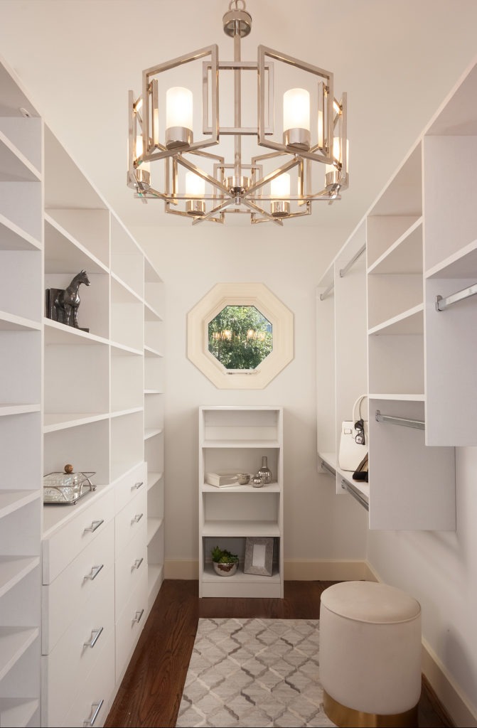Closet Organization - Beautiful white closet with shelving