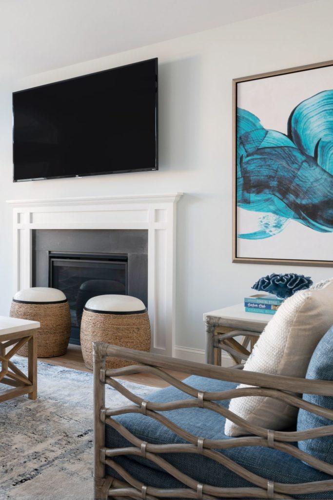 Adding artwork can help add color to your home